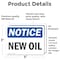 Signmission New Oil, 5 in W x Rectangle, Vinyl Decal OS-2PACK-NS-D-35-L-14330 - alternate 3